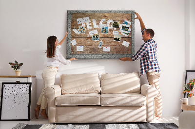 Cork display board Welcome board