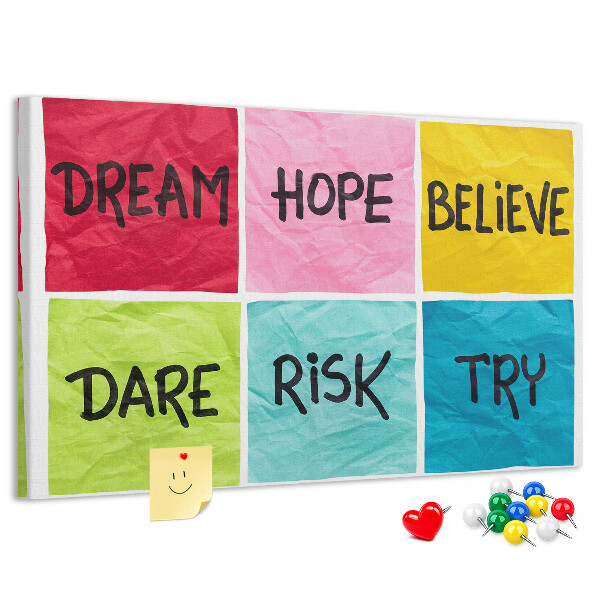 Cork board Motivational board
