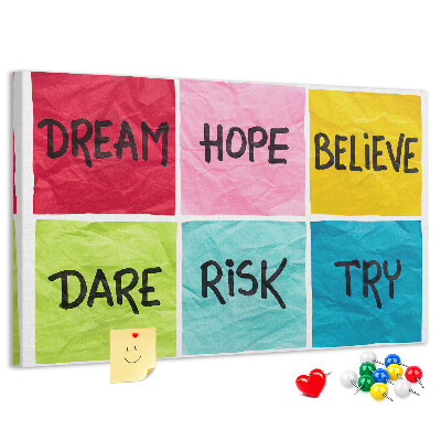 Cork board Motivational board