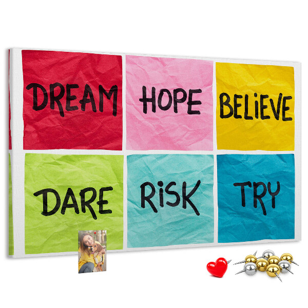 Cork board Motivational board