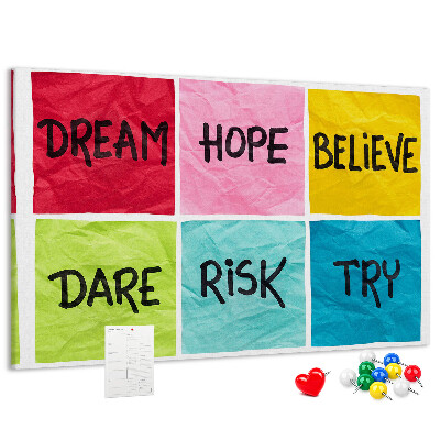 Cork board Motivational board