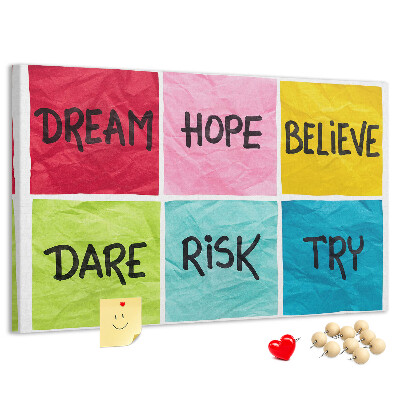 Cork board Motivational board