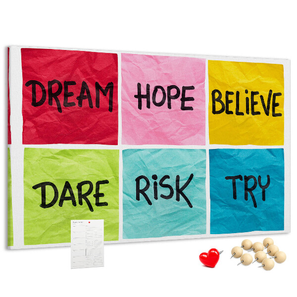 Cork board Motivational board