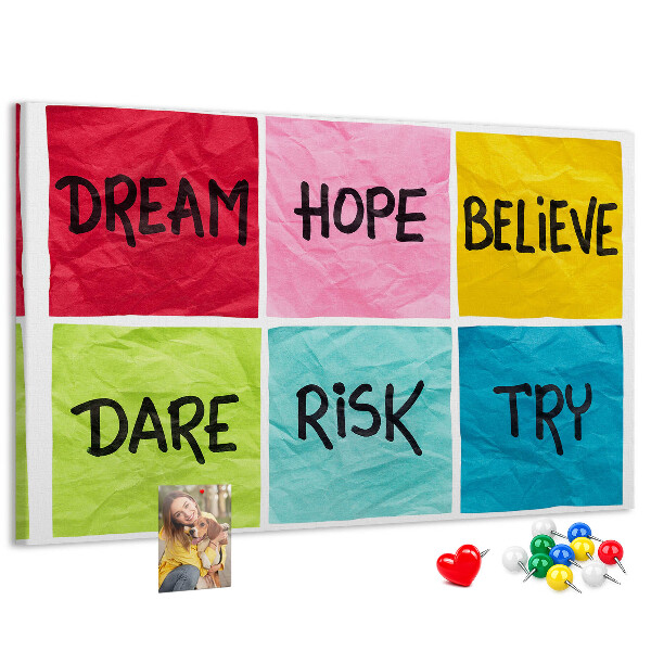 Cork board Motivational board