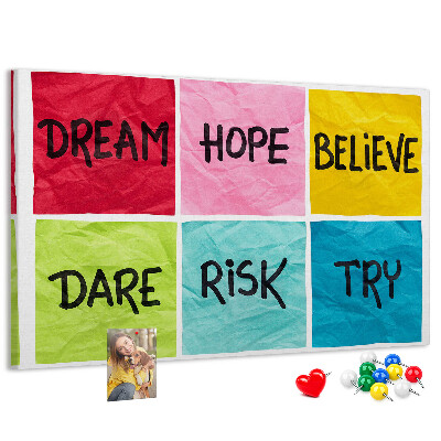 Cork board Motivational board