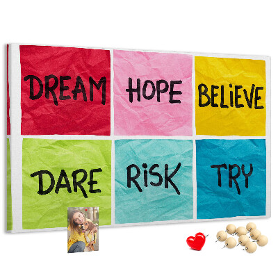 Cork board Motivational board