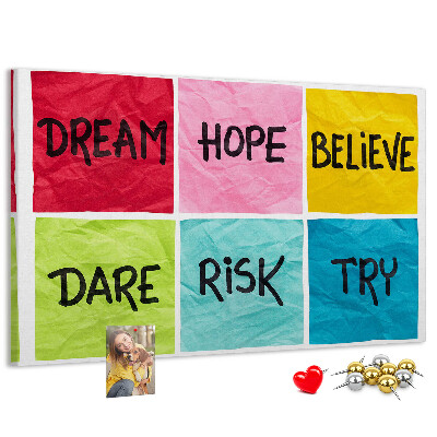 Cork board Motivational board