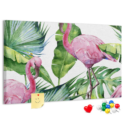 Cork board Nature flamingos