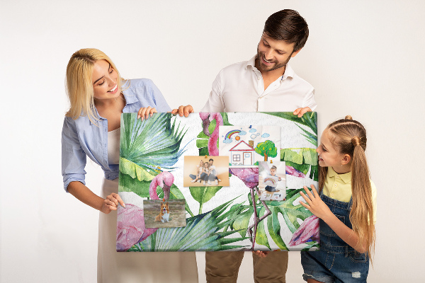 Cork board Nature flamingos
