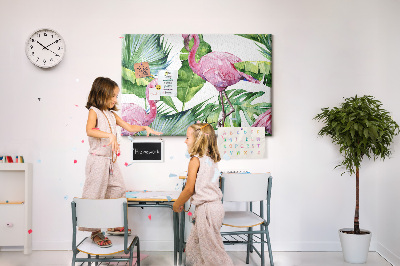 Cork board Nature flamingos