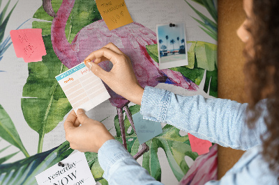 Cork board Nature flamingos