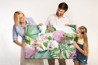 Cork board Nature flamingos