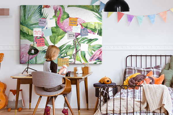 Cork board Nature flamingos