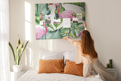 Cork board Nature flamingos
