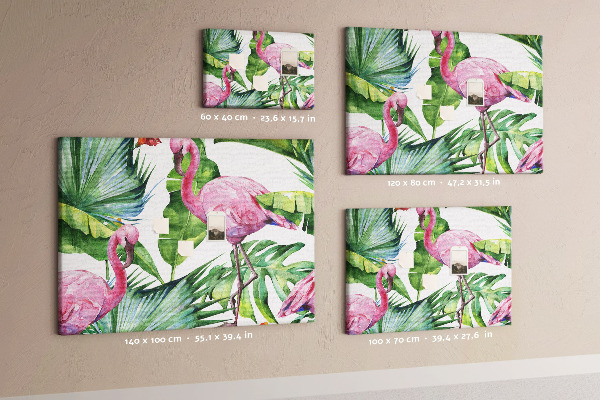 Cork board Nature flamingos