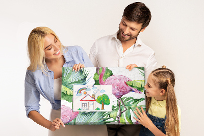 Cork board Nature flamingos