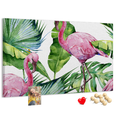 Cork board Nature flamingos