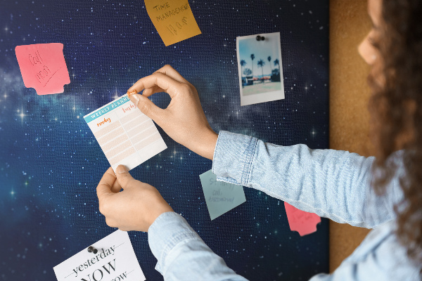 Cork board Dark sky stars