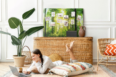 Cork display board Nature forest trees