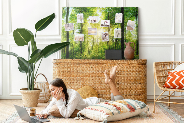 Cork display board Nature forest trees