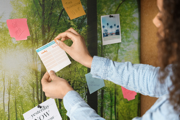 Cork display board Nature forest trees
