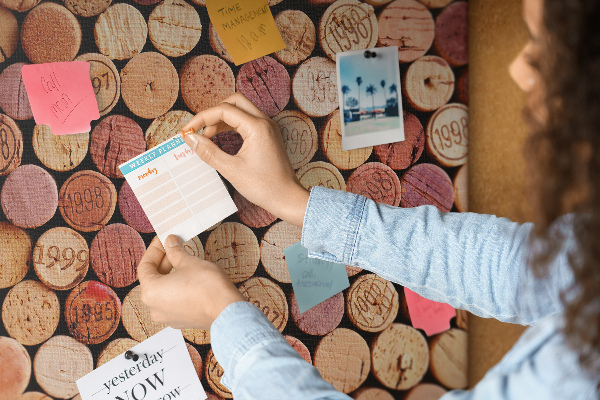 Cork display board Wine corks