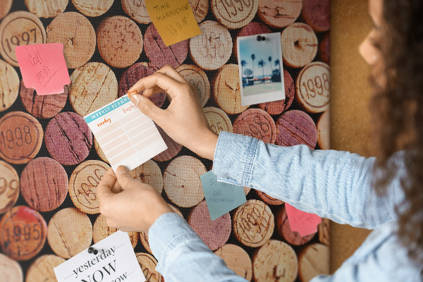 Cork display board Wine corks