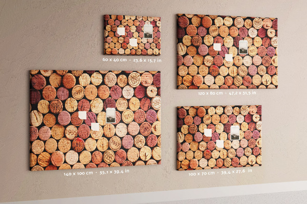 Cork display board Wine corks