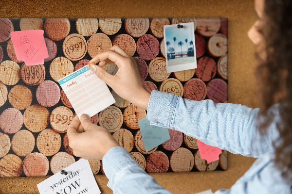 Cork display board Wine corks