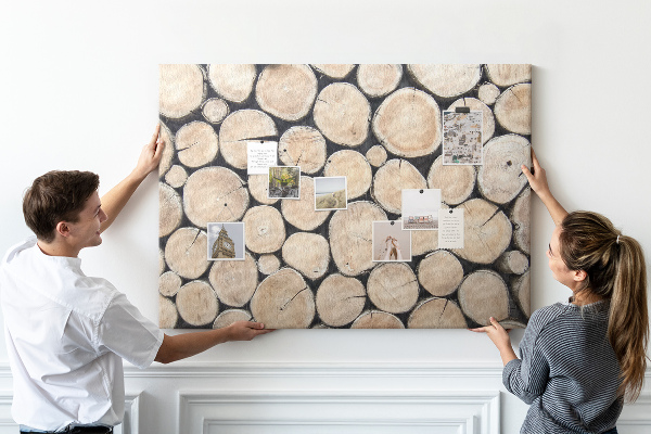 Cork display board Cut tree stumps