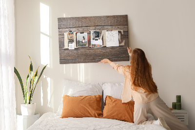 Cork memo board Home lettering