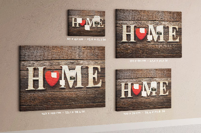 Cork memo board Home lettering