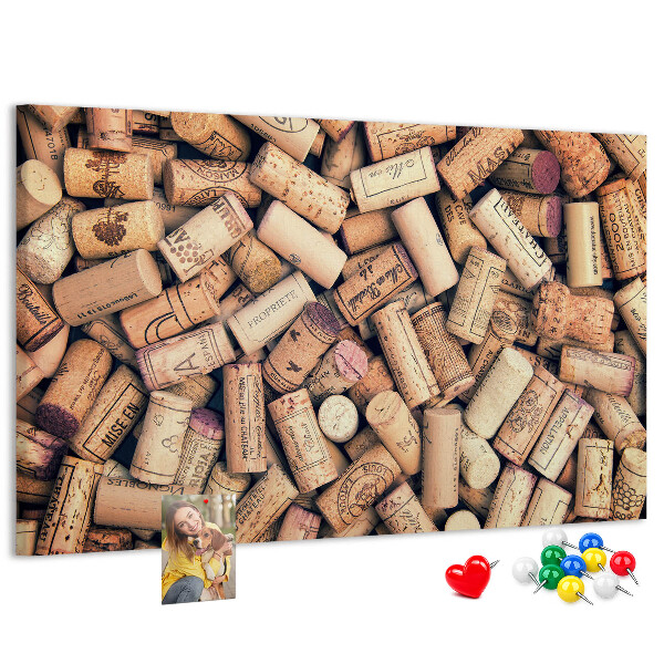 Cork board Wine corks