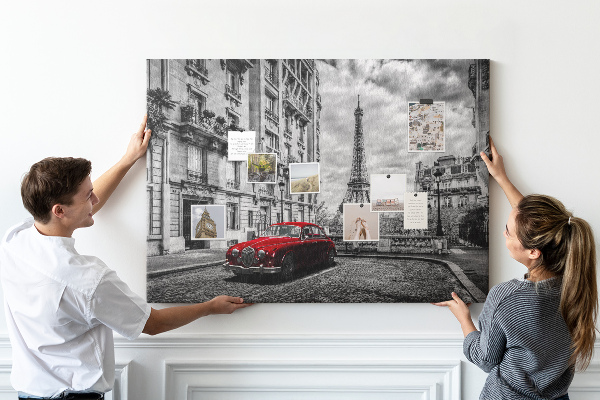 Cork memo board Old car city