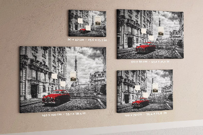 Cork memo board Old car city