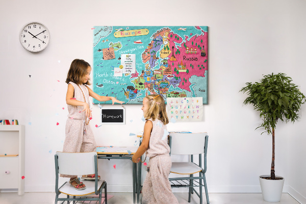 Cork display board Map of Europe