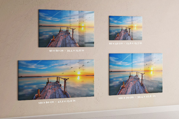 Magnetic wall board pier on the lake design