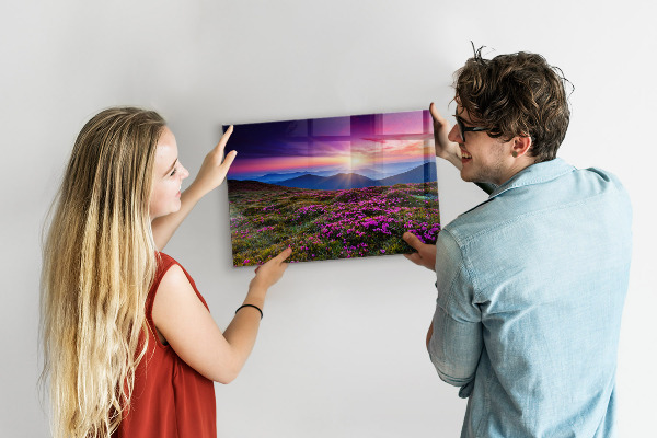 Magnetic board sunrise flowers design