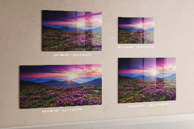 Magnetic board sunrise flowers design
