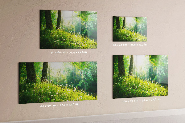 Magnetic board for wall with spring nature design