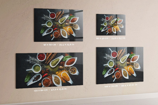 Magnetic spice board for wall mounting