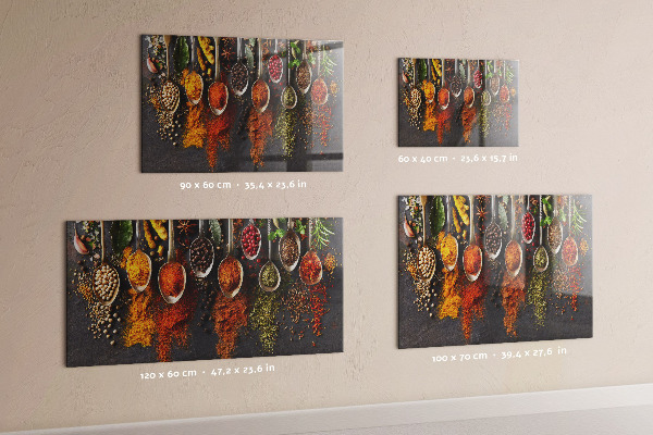 Magnetic board spices on spoons design