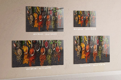 Magnetic board spices on spoons design