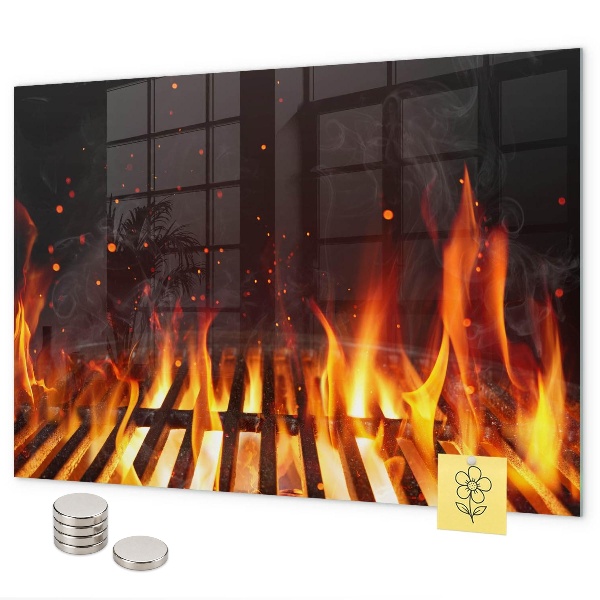 Grill magnetic board