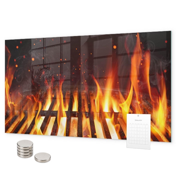 Grill magnetic board