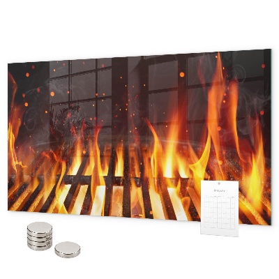 Grill magnetic board
