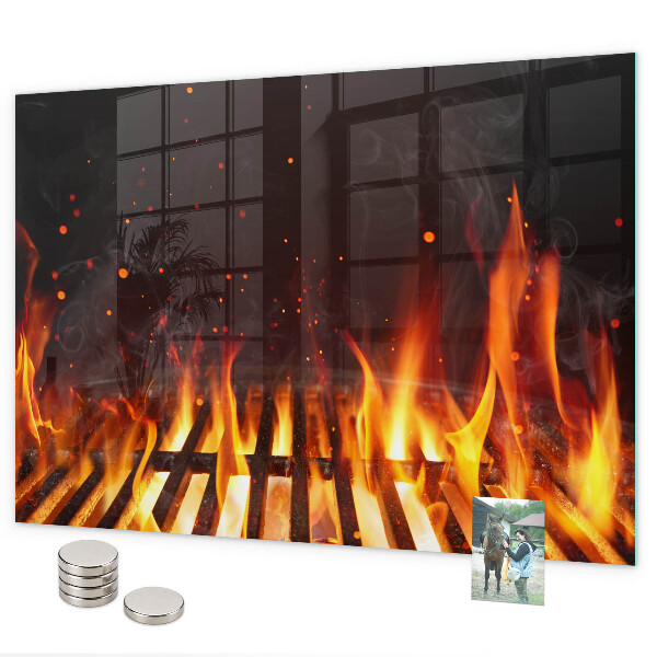Grill magnetic board