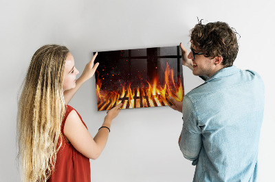 Grill magnetic board