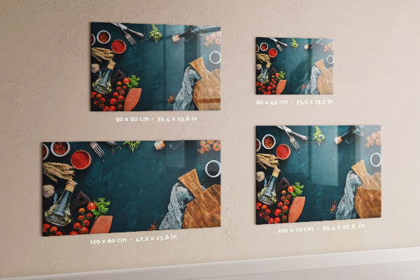 Magnetic wall board for kitchen utensils
