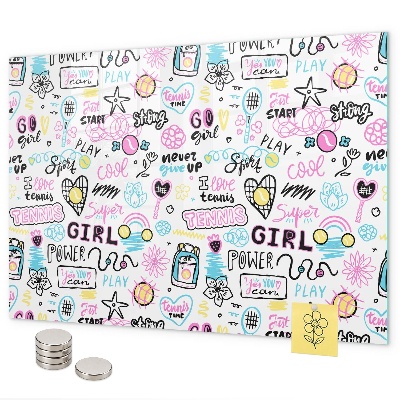 Magnetic board graffiti design